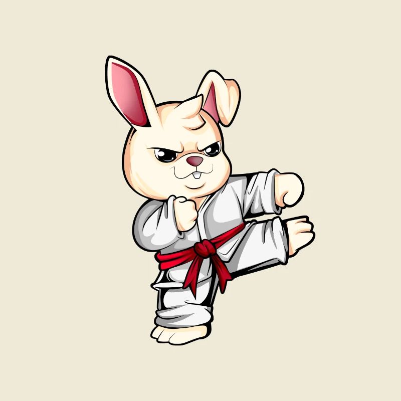 Comic Rabbit Does Karate