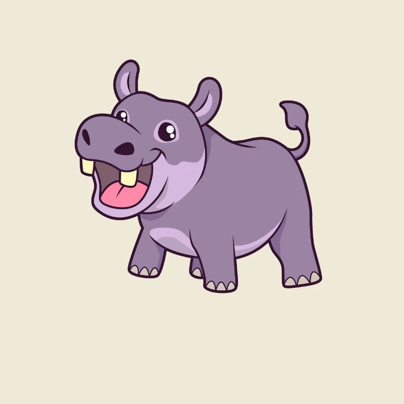 Kawaii Hippopotamus