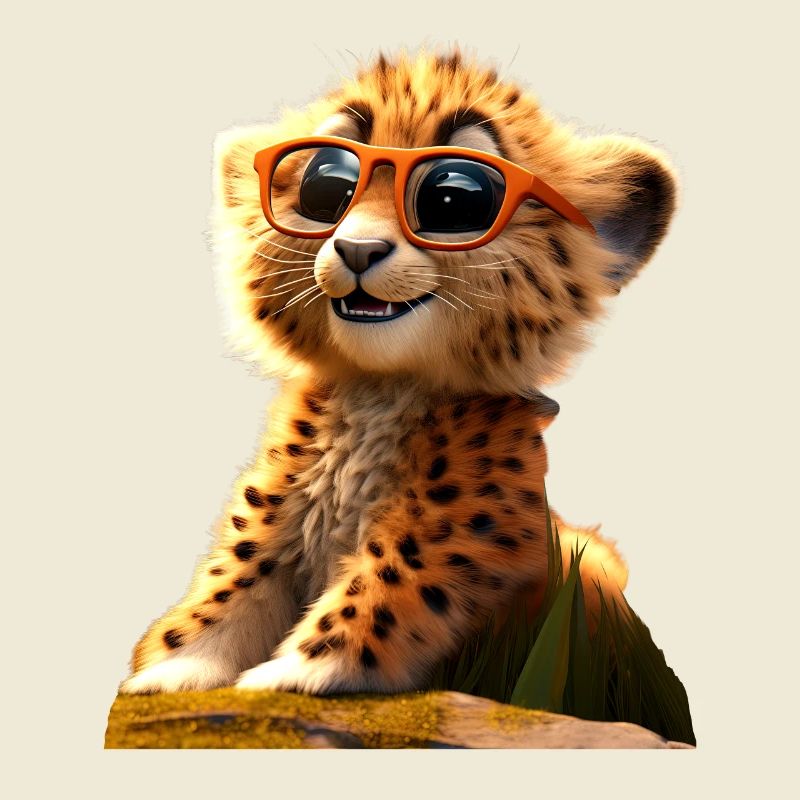 Lunettes de soleil guépard Chats guépard Mignon guépard