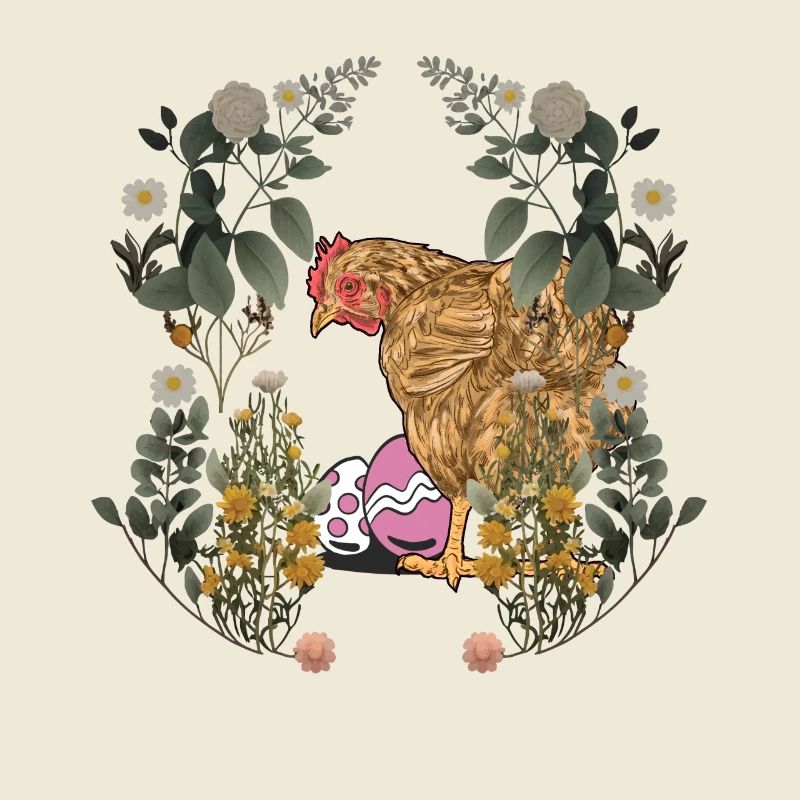Easter, Easter Eggs, Hen, Chicken, Rural, Nature, Eggs