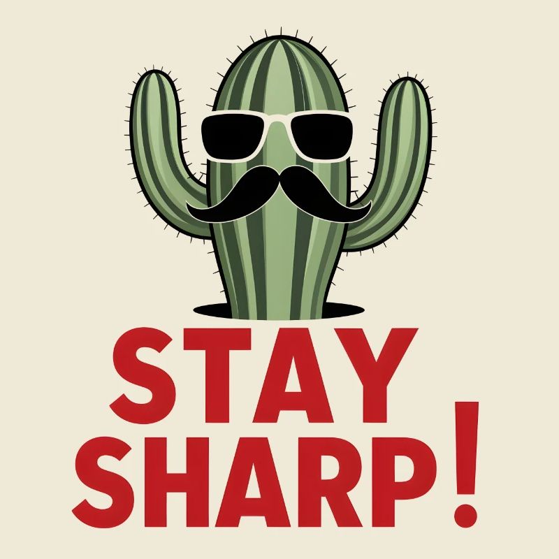Lunettes de soleil élégantes à moustache Cactus Stay Sharp
