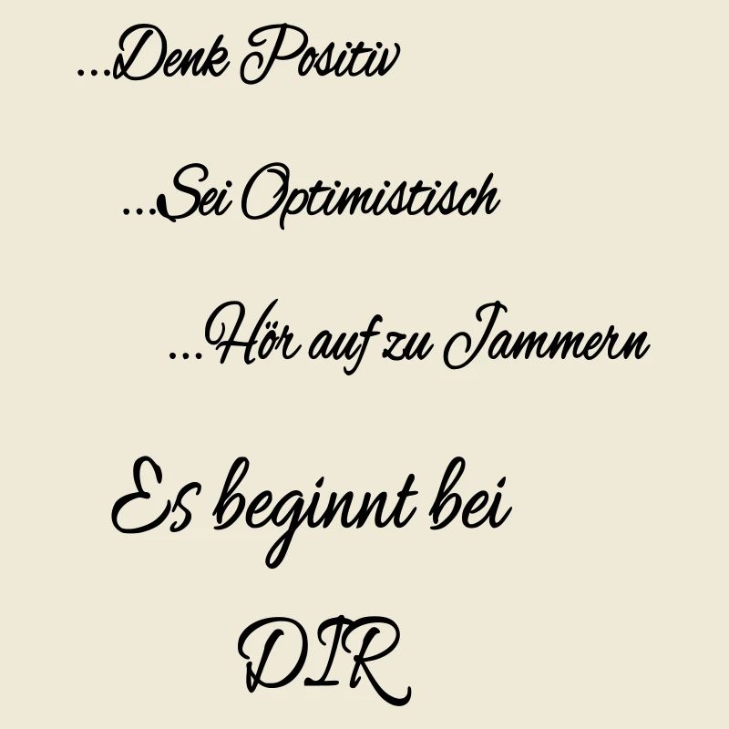 Es beginnt bei DIR