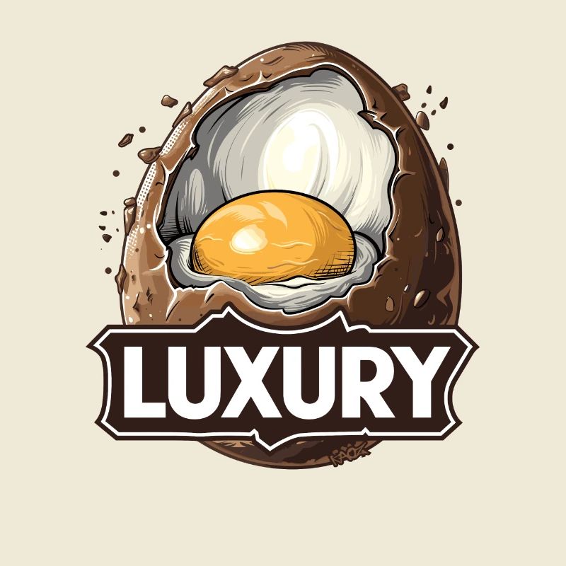 Cream chocolate egg is pure luxury