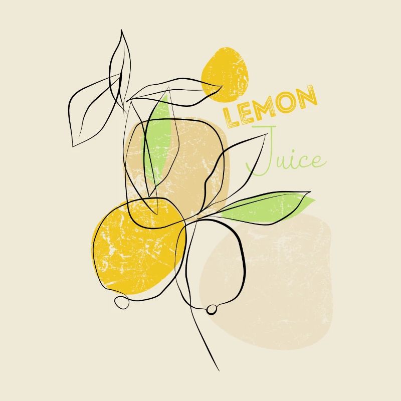 Zitronen Lemon Juice - expressionistisch - Kunst