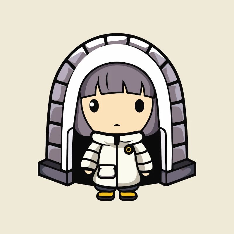 Winter Eskimo Igloo Comic