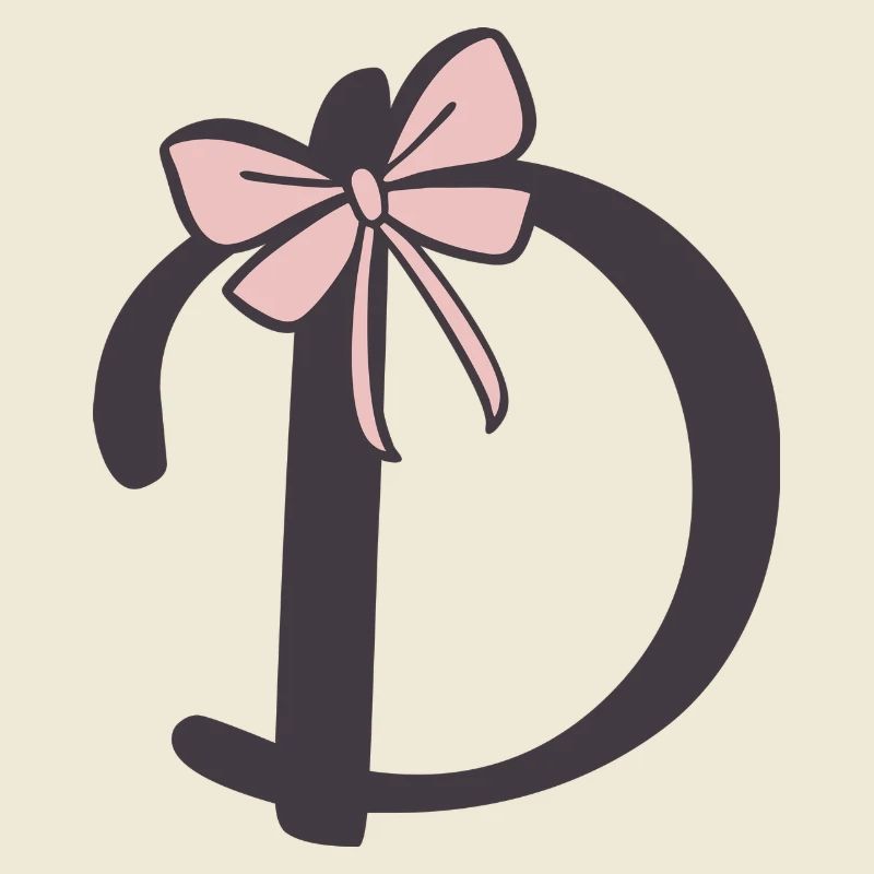 Anfangsbuchstabe D Schleifchen