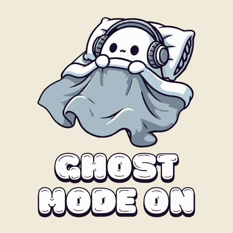 Ghost Mode On – Ghost Mode Activated Sleep Shirt