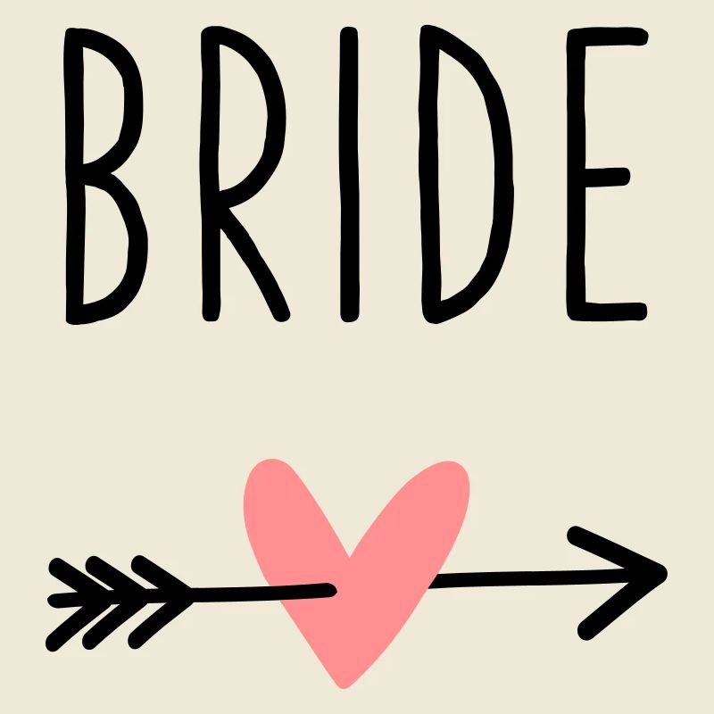 Bride Herz Amor Pfeil Junggesellenabschied