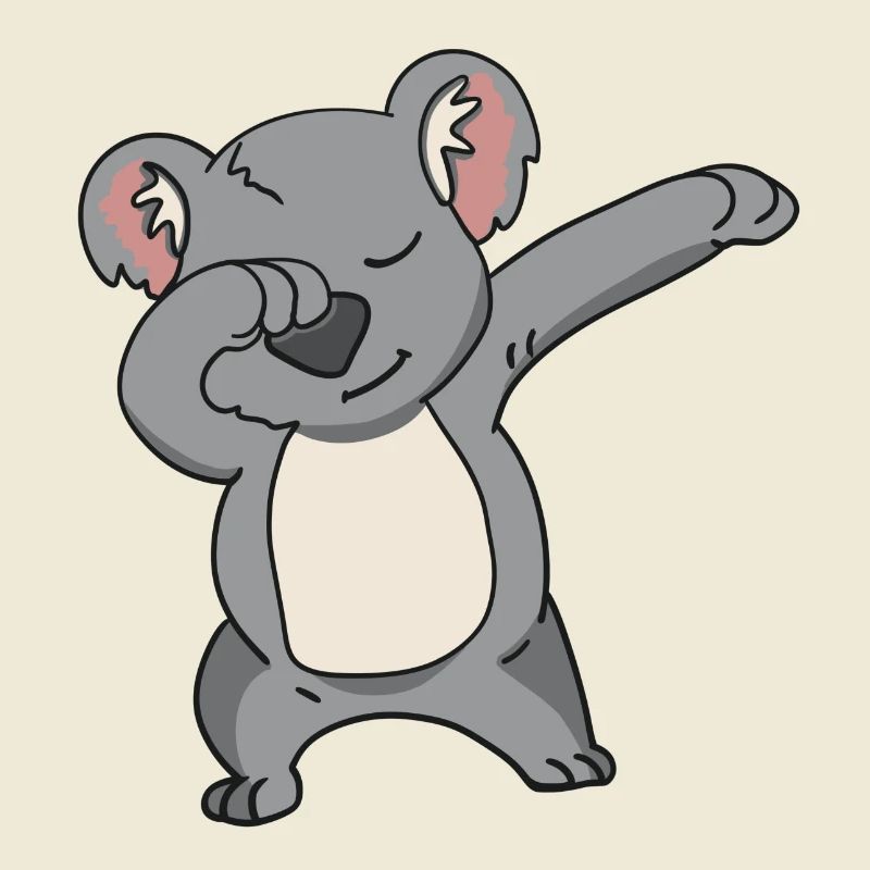 Dabbing Koala