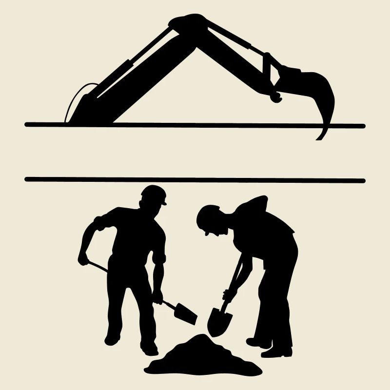Équipe de creusement Groundworkers Custom