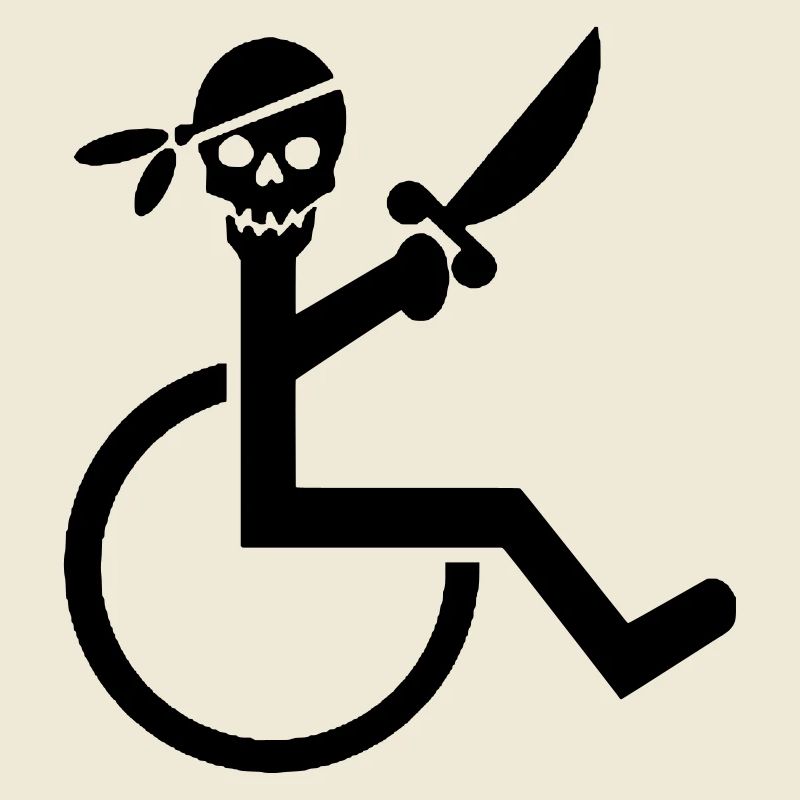 Pirate en fauteuil roulant #