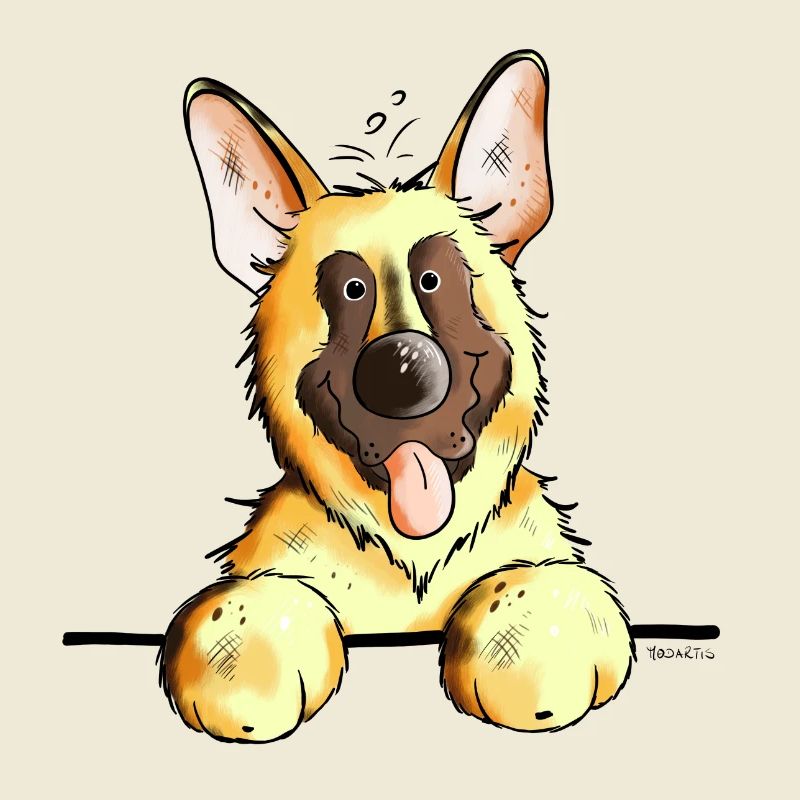 Knuffiger Deutscher Schäferhund