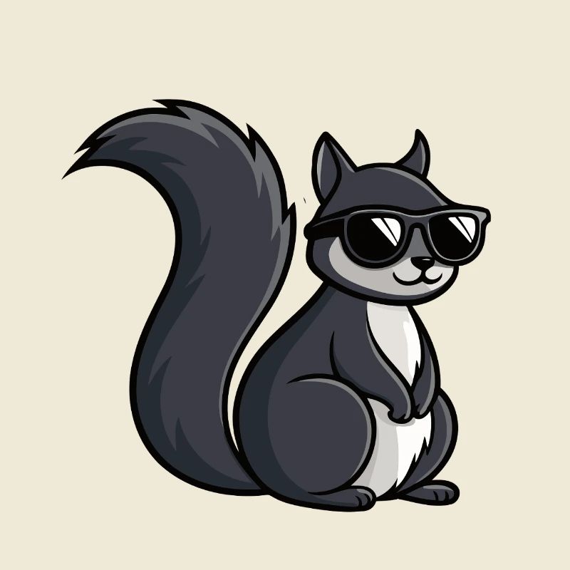 Coole Eichhörnchen-Dunkle Brille