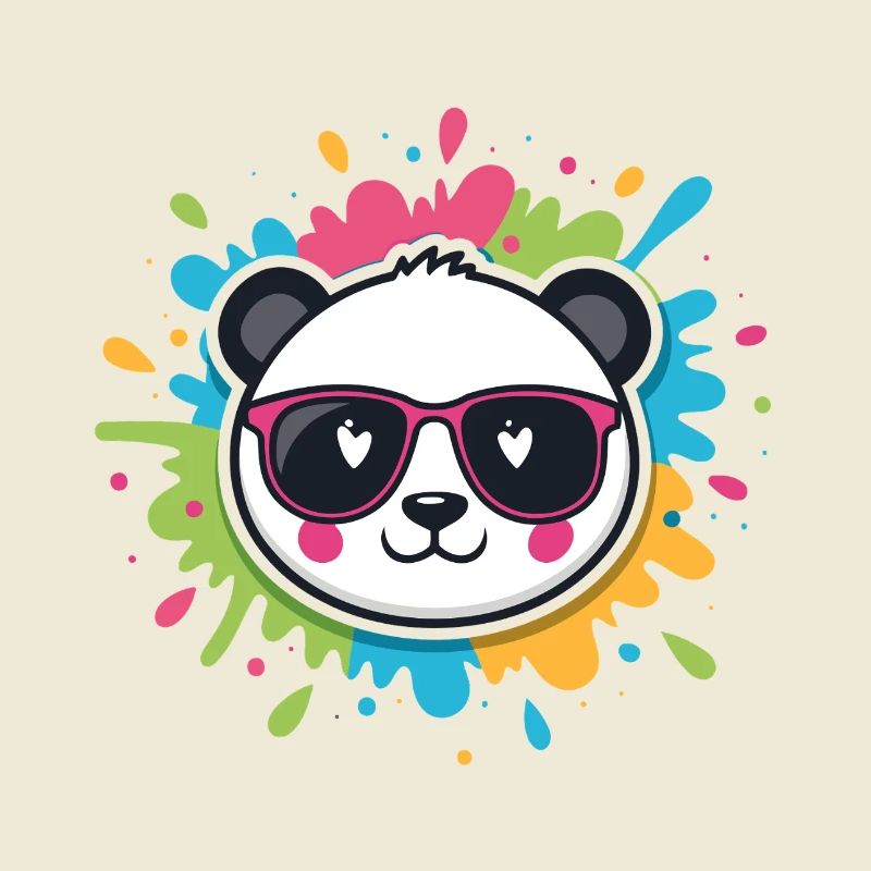 Panda Pop Farb-Spritzbrille