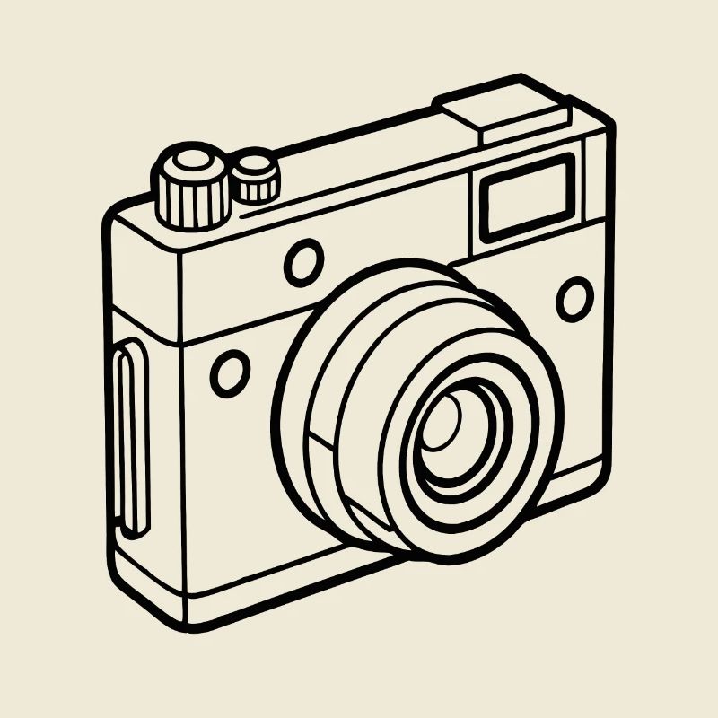 Simple Camera - Line Drawing
