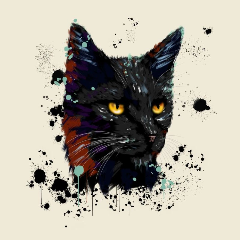 Aquarelle de chat