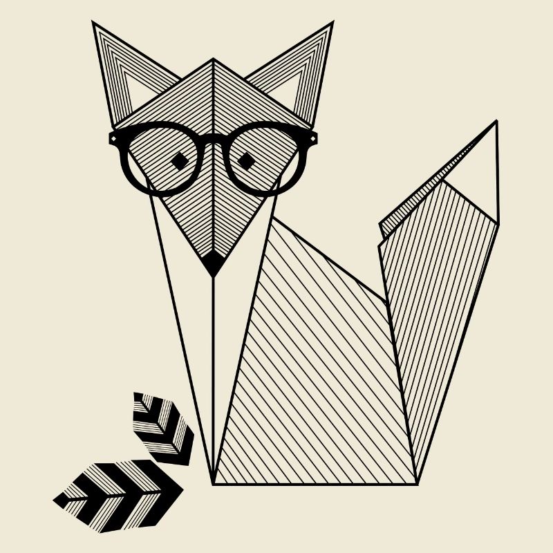 Fuchs mit Brille