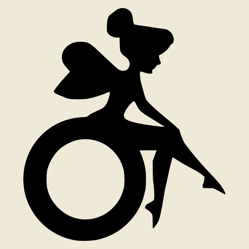 Bild einer Fee im Rollstuhl #