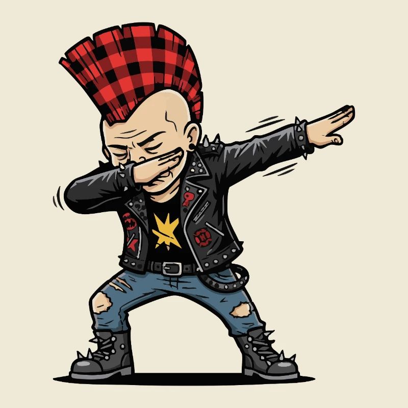 Dabbing Punk – Style de dessin animé effronté