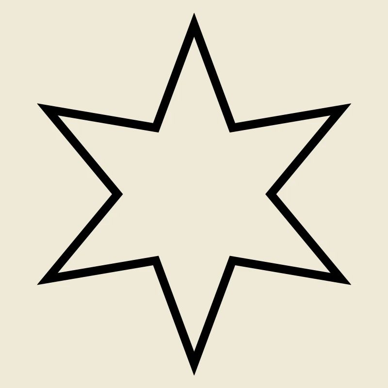 Étoile à six branches - étoile à six branches