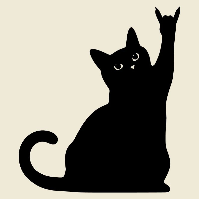 Chat Noir – Silhouette de cornes de diable