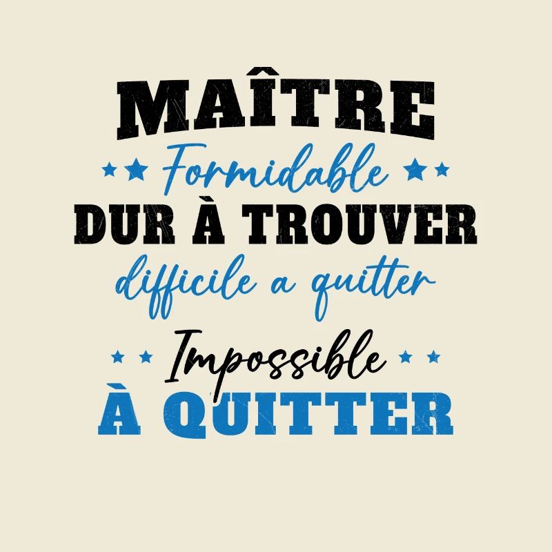 Maître formidable idée cadeau maître d'école