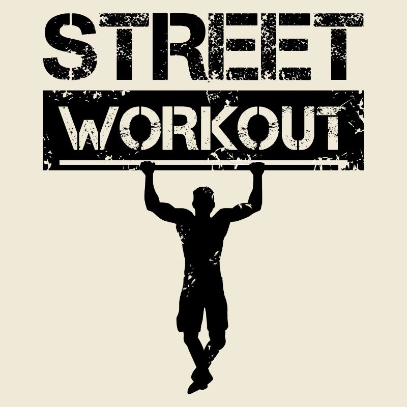 street workout symbol calisthenics pull up logo