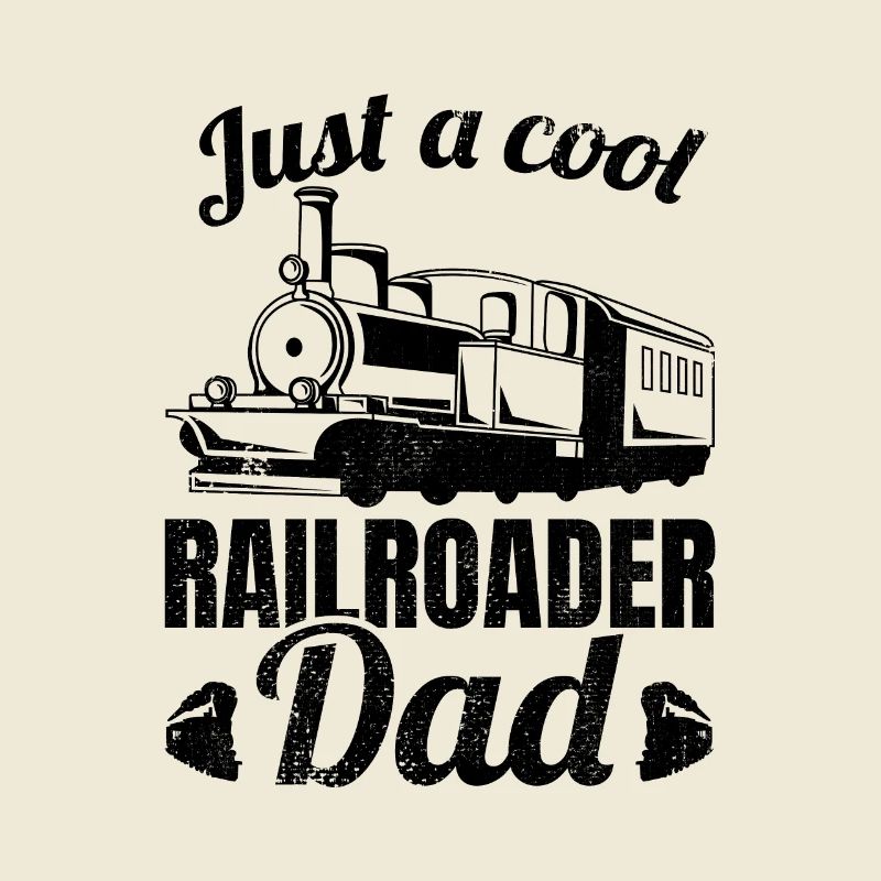 Nur ein cooler Eisenbahn Papa