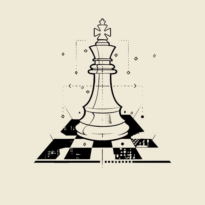 Chess Pieces Drawing
