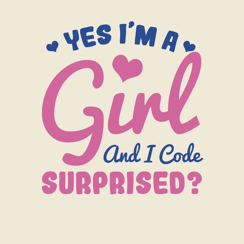 Fille et programmeuse