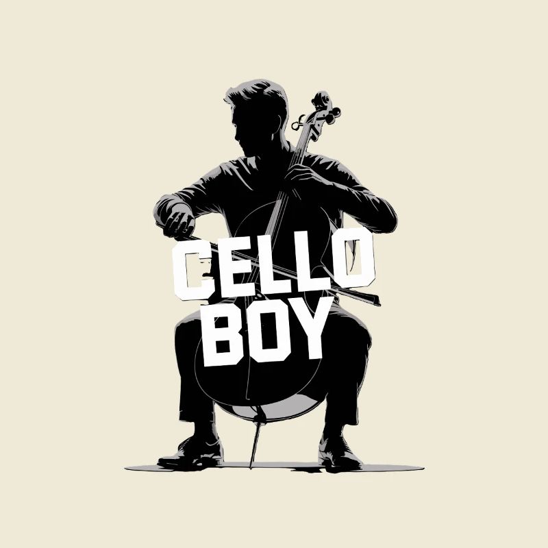 Cello Boy Cellist Silhouette