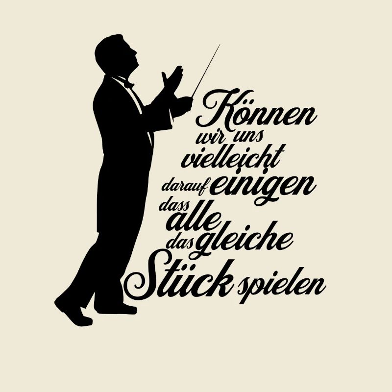 Dirigent Chorleiter - Aufs gleiche Stück einigen