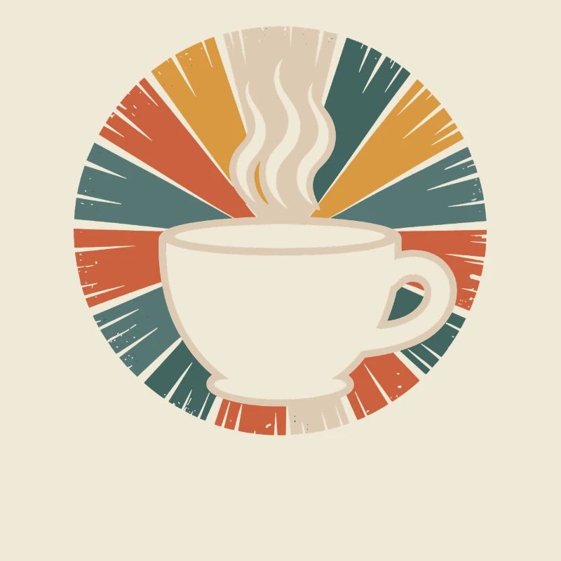 Warming Coffee Mug Retro Design