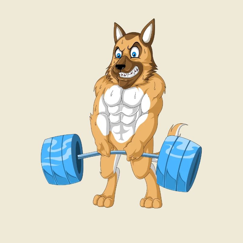 Deutscher Schäferhund Gewichtheben