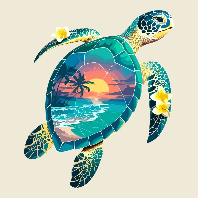 Turtle Waves Surf Turtle Surfer Turtles