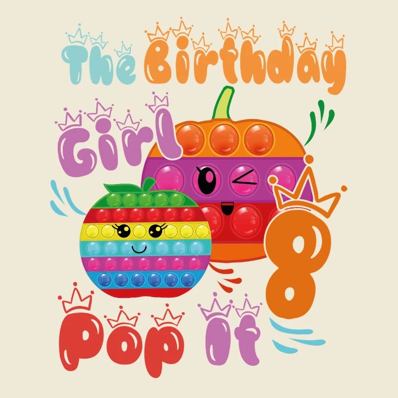 Das Geburtstagskind Pop-It 8