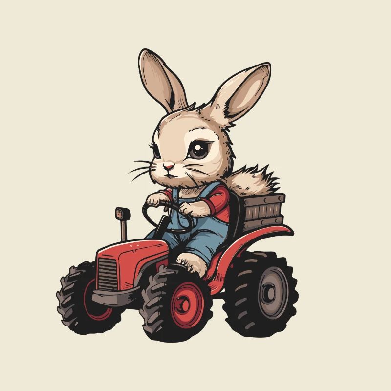 Rabbit Tractor Farmer