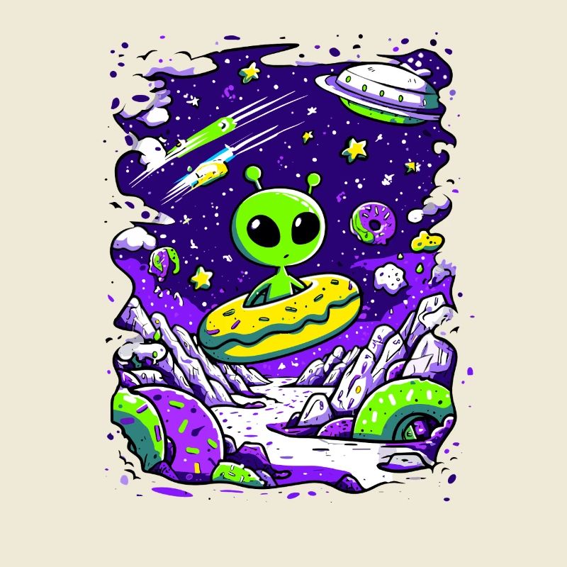 Beignet extraterrestre dans l’espace