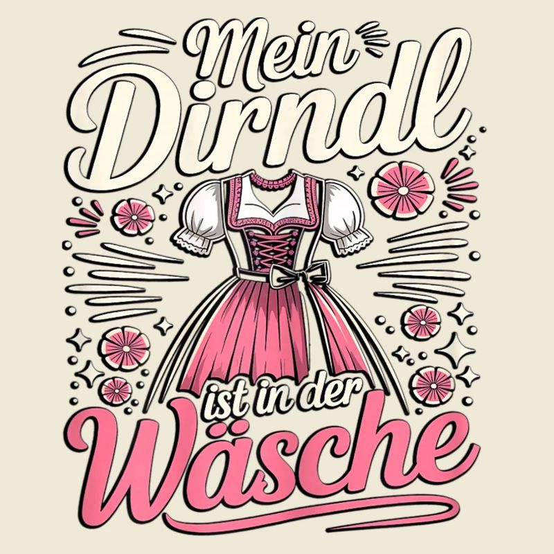 Mon dirndl est dans la buanderie