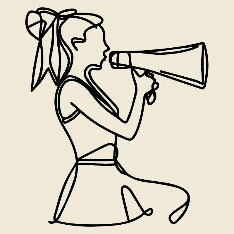 Cheerleader Drawing