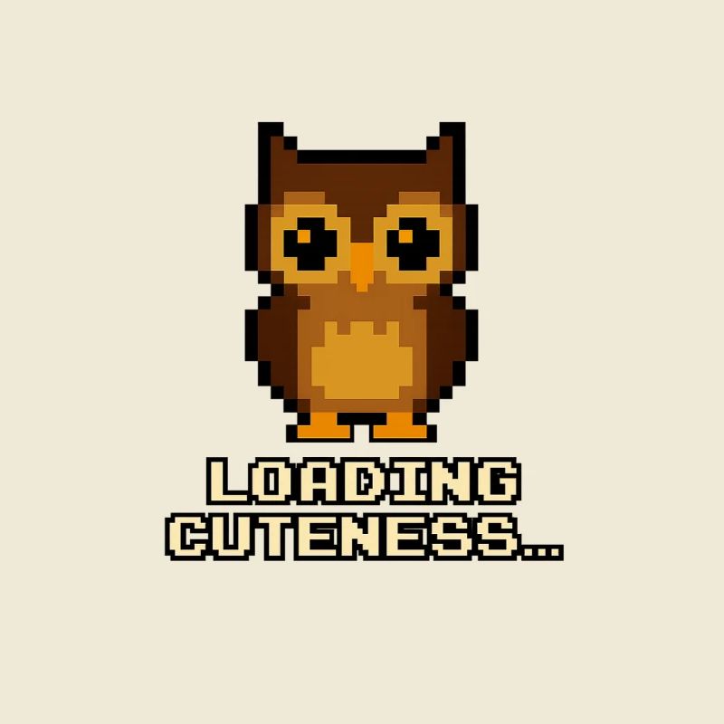 Pixel Owls Loading Cuteness