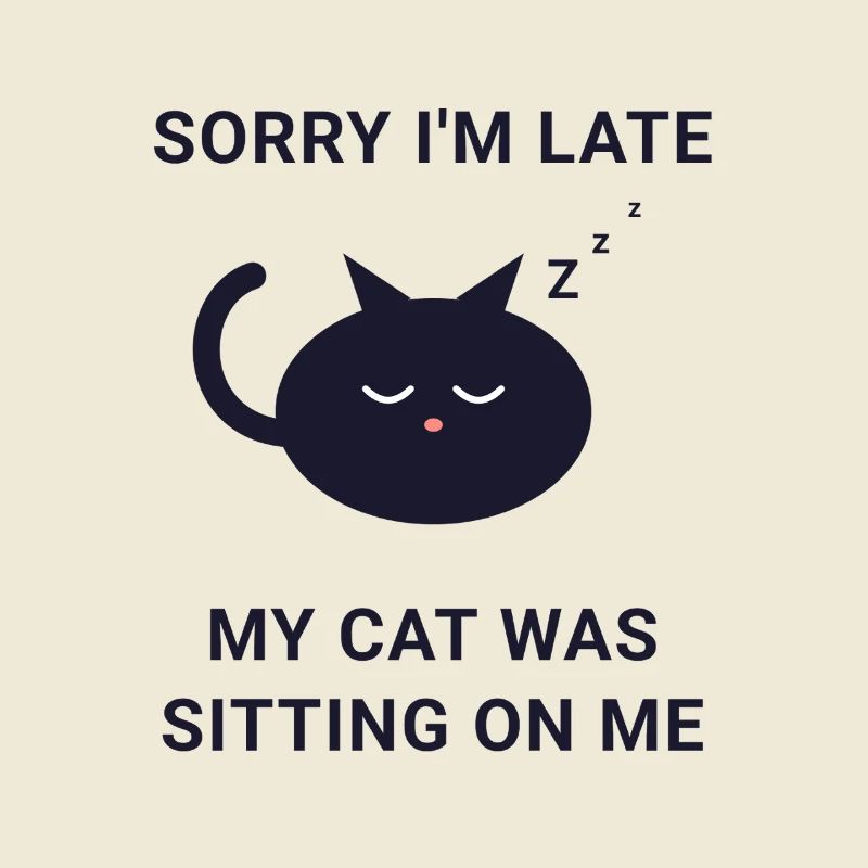 Fin de soirée pour la sieste du chat Excuse Tee