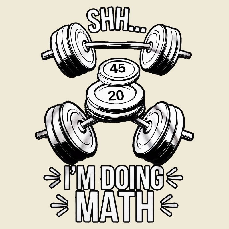 Chut... Je fais des maths - Funny Gym Design