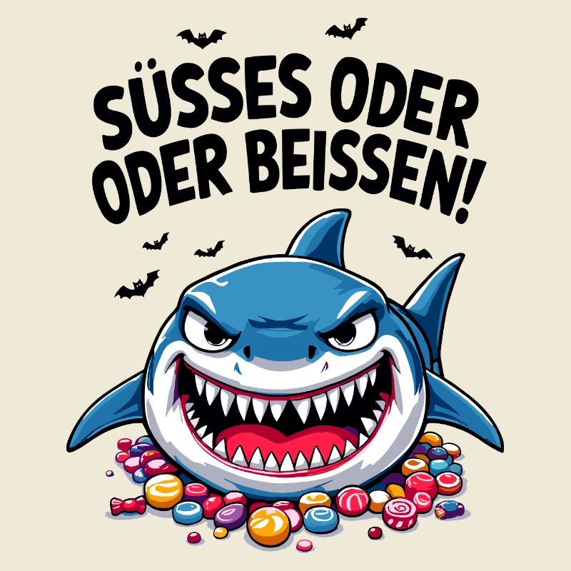 Halloween Süßes oder Saures Hai Süßgkeiten