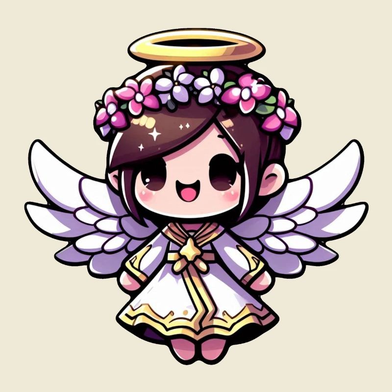 Ätherisches Engels-Chibi - Engel, niedlich, entzückend