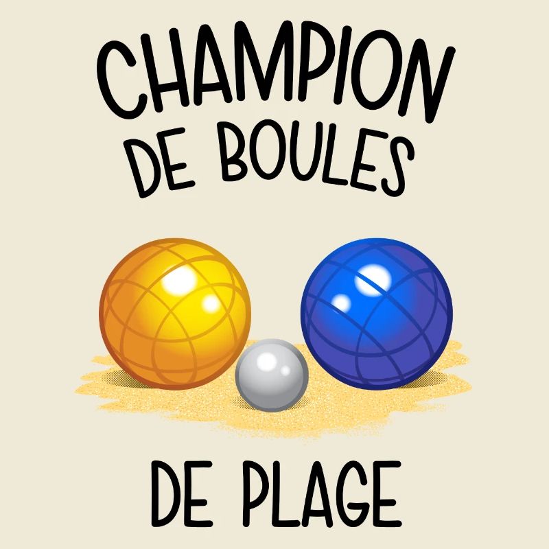 Champion de boules de plage