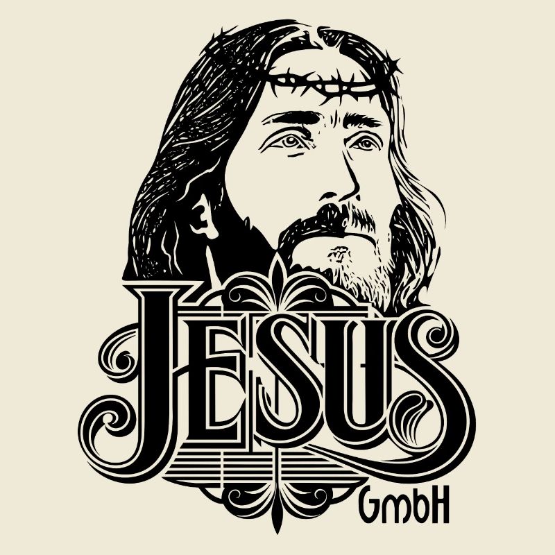 Jesus Head with Writing 2