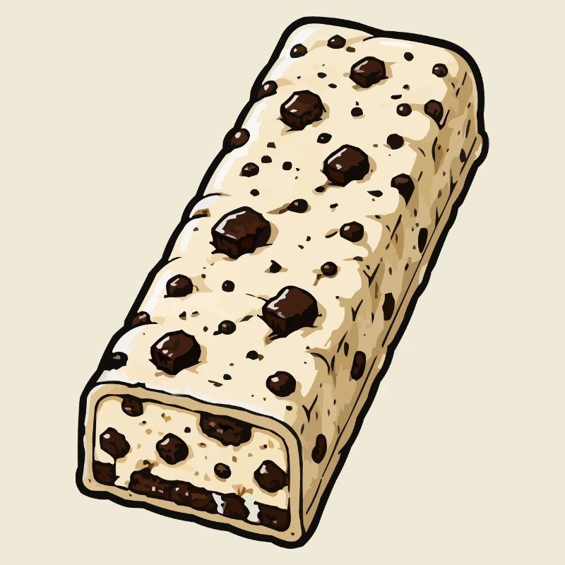 Chocolate Bar with Chocolate Chip Pattern