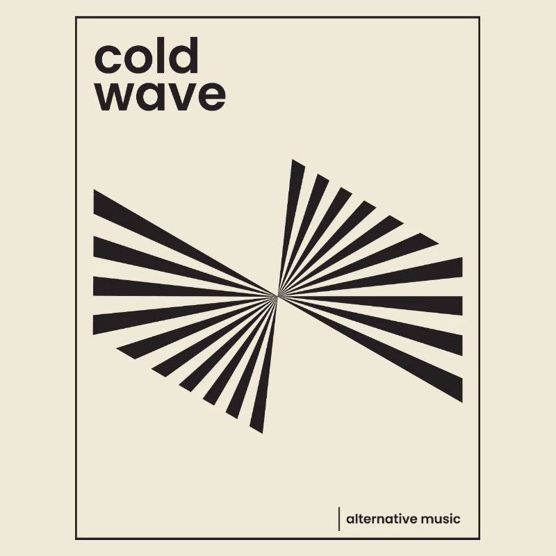 Conception d’affiche de musique Cold Wave