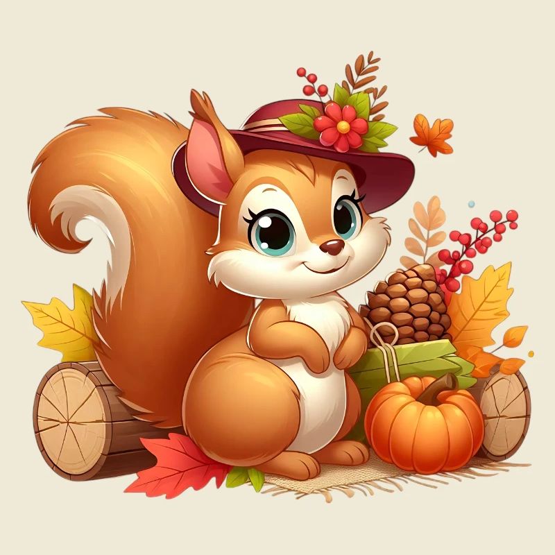 Eichhörnchen Herbst 7